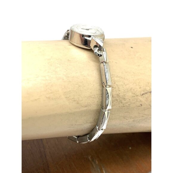 Longines Women's Watch 10k GF Case Swiss Manual Wind Vintage Silver 15mm Petite - Picture 11 of 13